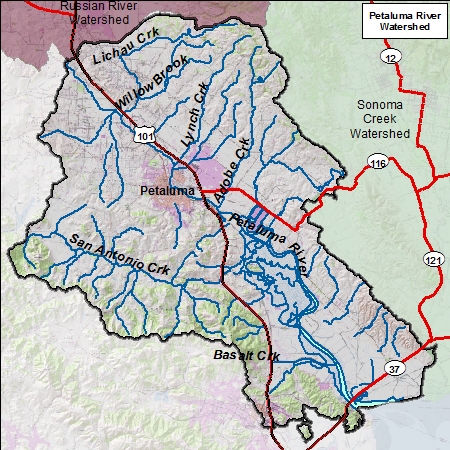Petaluma River Map