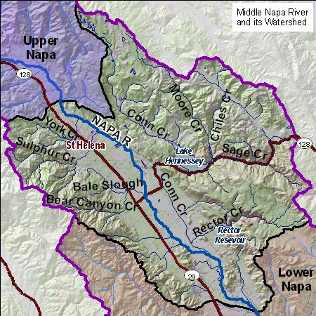 Middle Napa Map